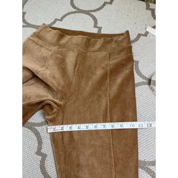 OFFLINE Aerie Ribbed Velour Bootcut Pull On Pants Faux Back Pockets Size Large - Image 6