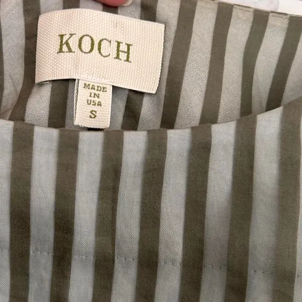 Koch Noah shift Semi-Sheer Striped Ruffle Dress | Indie Luxe Quiet Boho Minimal - Image 5