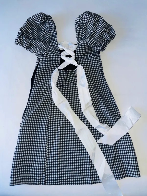 Zara Mini Gingham Dress - Image 5
