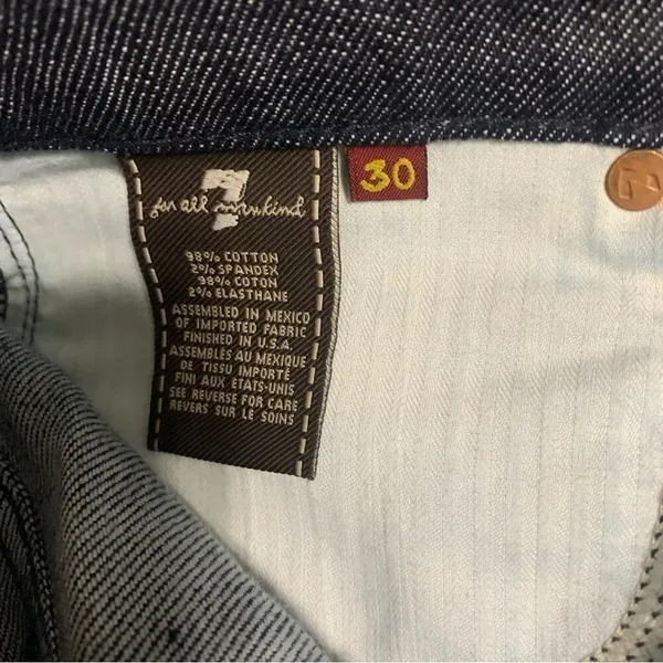 7 for all mankind embellished dojo boot cut equestrian‎ jeans size 30 western - Image 9