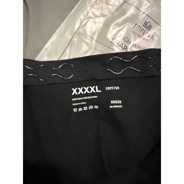 NWT Empetua Shapermint HIGH-WAISTED SHAPER SHORT Black Slimming Stretch‎ - Image 5