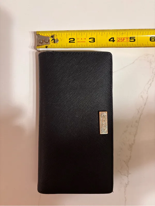 Kate Spade Black Wallet 4” x 7” cardholder, pockets. Coin holder/ ID window - Image 14