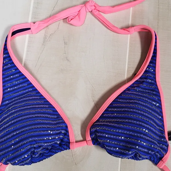 Brand New Bikini Bathing Suit Cobalt Blue Size M - Image 3