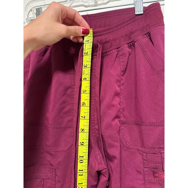 Dickies Tall XS Burgundy Drawstring Cargo Pants - Image 4