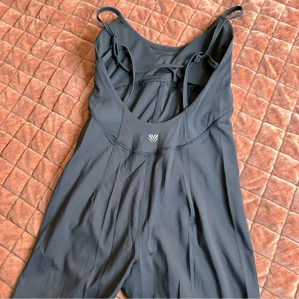 Forever 21 Black Active Flare Strappy Back Jumpsuit - Image 3