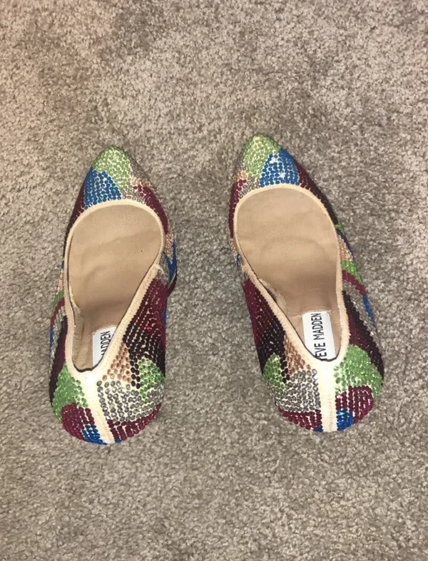 Steve Madden Dyvinal Rhinestone Heels 6.5 - Image 4