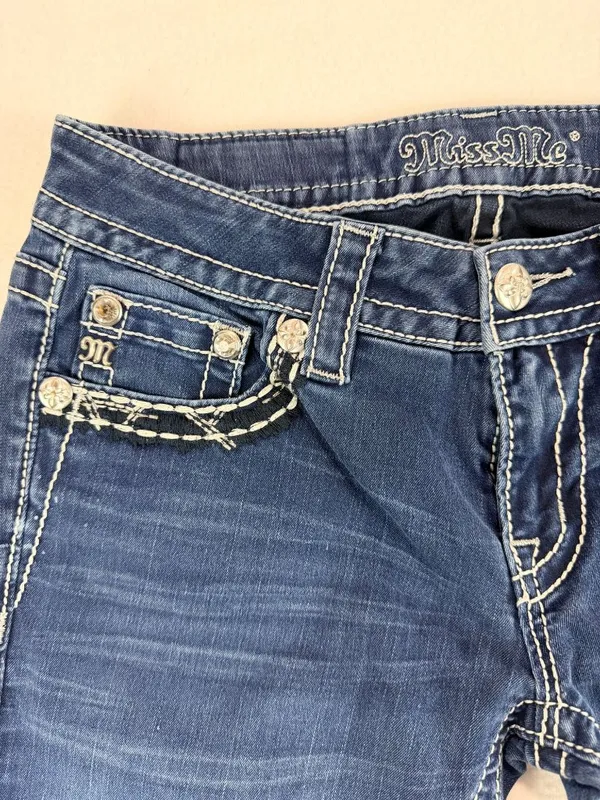 Miss Me Signature Super Skinny Jeans Women’s Size 27 Blue Stretch Denim - Image 12