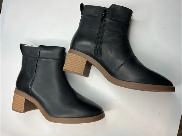 Clarks Women's Collection Lileigh Charm Boots Size 8M Black Leather - Image 8