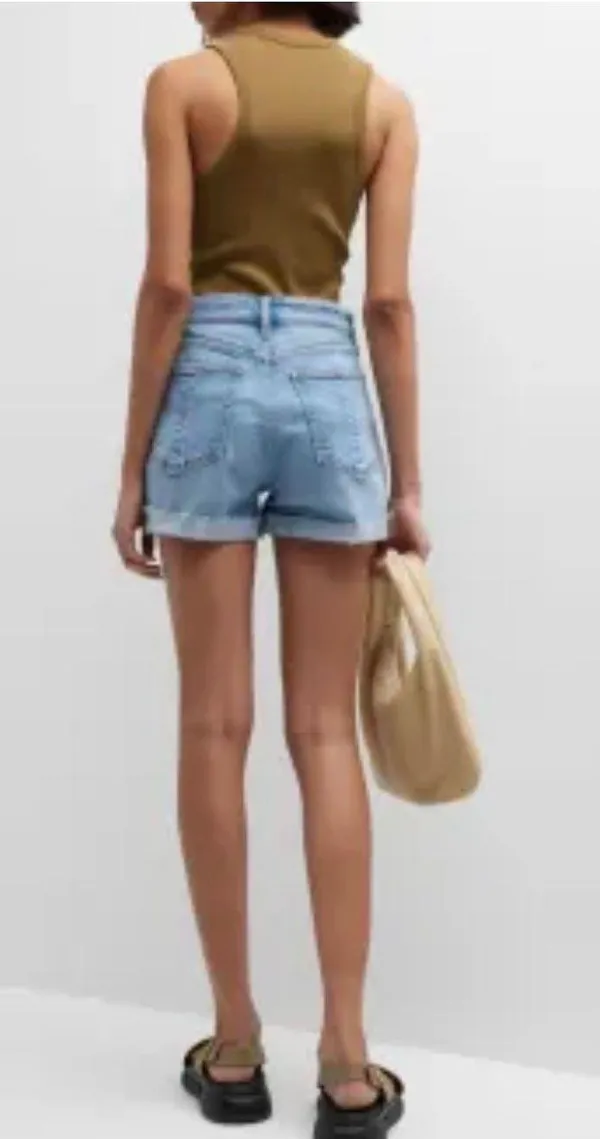 Rag & Bone Nina High Rise Cuffed Denim Shorts - Image 2