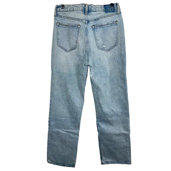 Abercrombie & Fitch Curve Love 90s Baggy Low Rise Blue Denim Jeans Womens 27 / 4 - Image 2