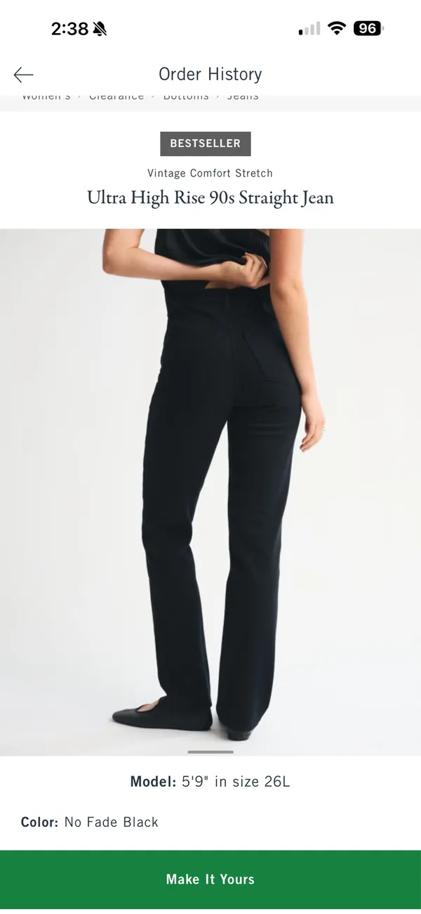 Abercrombie High-Rise Jeans Ultra Straight 90s - Image 2