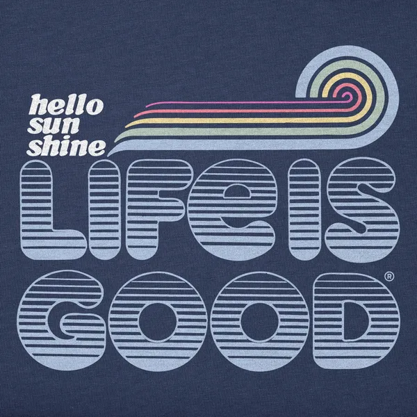 Life is Good Groovy‎ Hello Sunshine Short Sleeve Crusher T Shirt - Image 2