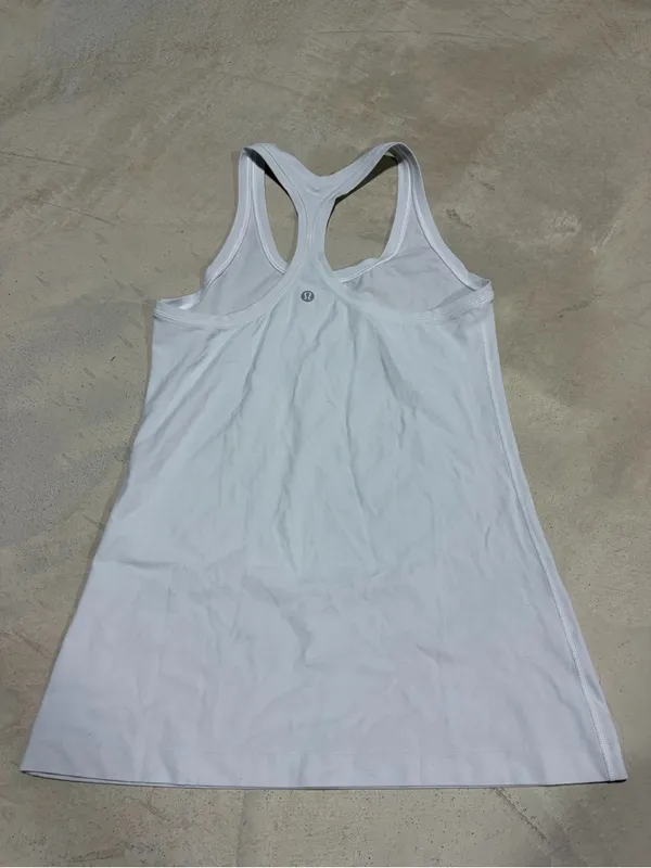 Lululemon White Racerback Tank Top - Image 5