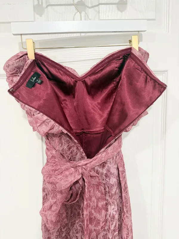 Lulus Feminine Romantic Ruched Sleeveless Organza Medium Jumpsuit - Image 5