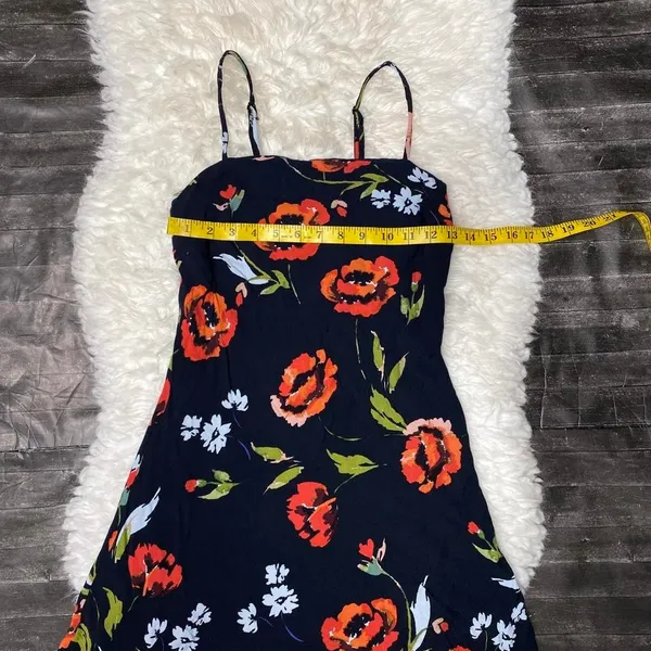 Olivaceous Black Red Floral Mini Dress Grunge Alt Summer Casual - Image 7