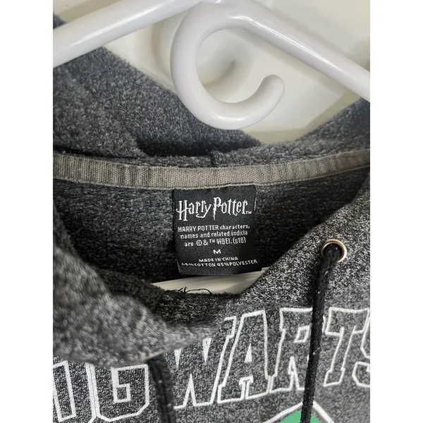 Harry Potter Wm‎ Med Hogwarts Houses Graphic Drawstring Hoodie Fan Novelty - Image 5