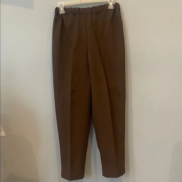 Women’s  Brown Pants handmade elastic waist lined like new - Image 2