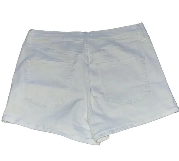 high waist white shorts size 8/29 - Image 3