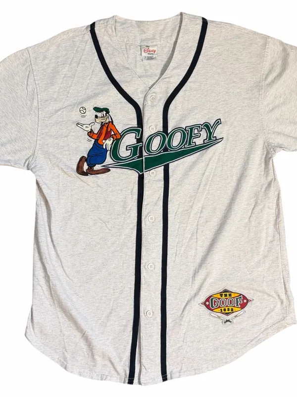 Vintage 90s Disney Store Goofy Baseball Jersey XL Embroidered Unisex - Image 3