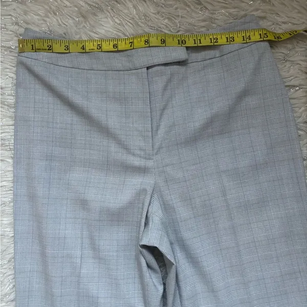 Andrea Viccaro Gray‎ Plaid Classic Women's Light Gray Dress Pants Size 6 - Image 4