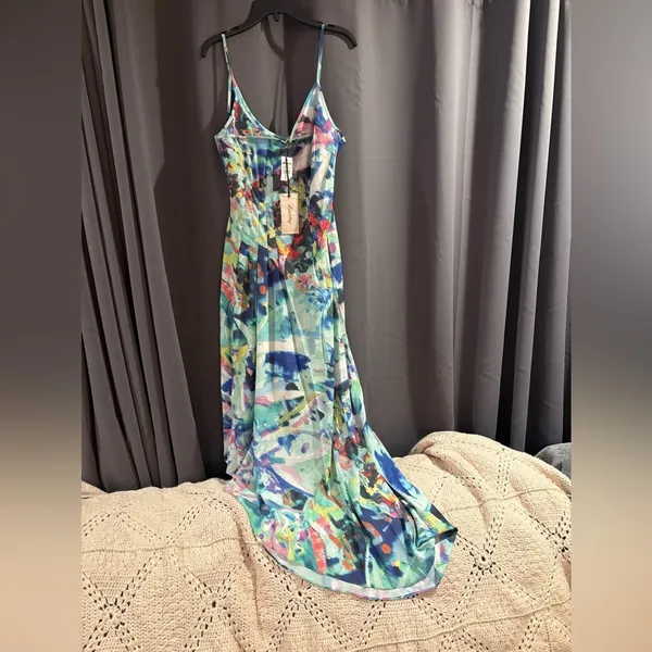 AINSLEY - Pleated Asymmetric Dress - Image 3