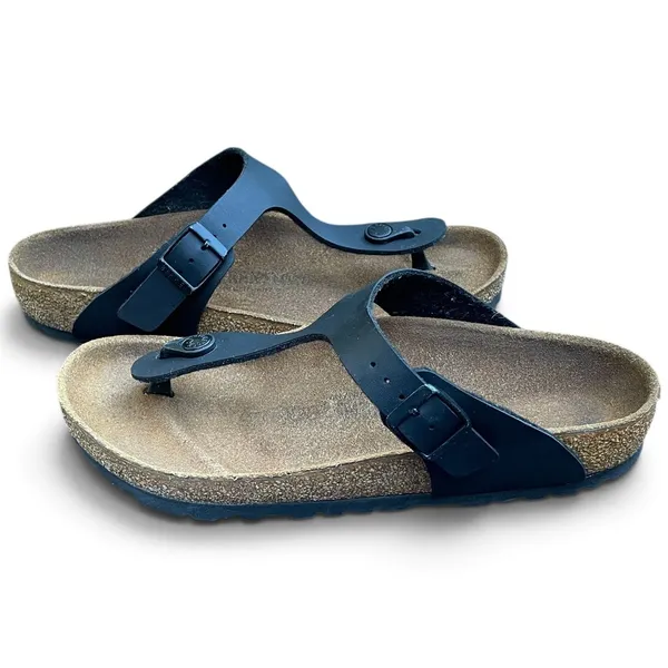 Birkenstock Gizeh Black Birko-Flor Sandals Regular Fit US W 8 M 6 EU 39 - Image 11