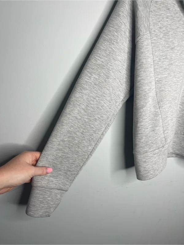 SPANX AirEssentials Half Zip Grey Pullover (X-Small) - Image 2