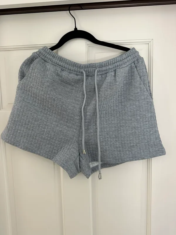 Princess Polly Grey Waffle Shorts - Image 2