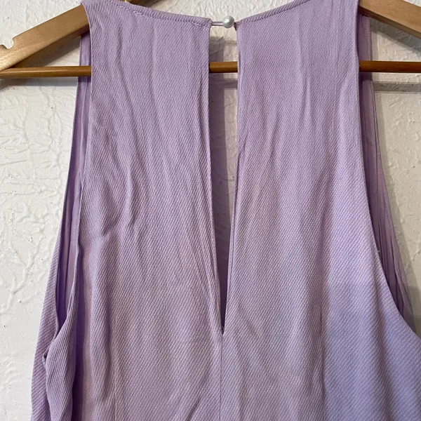 Anthropologie by Let Me Be Femme Ruffle Maxi Lavender Dress Size Medium - Image 9