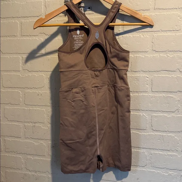 Free People Movement Every Single Time Runsie Size XS small taupe brown - Image 6