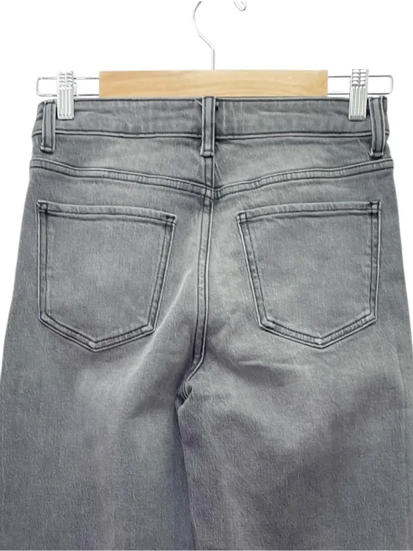 Quince Bella Stretch Relaxed Straight Jeans Sz 26 Stonewashed Grey NWT High Rise - Image 8