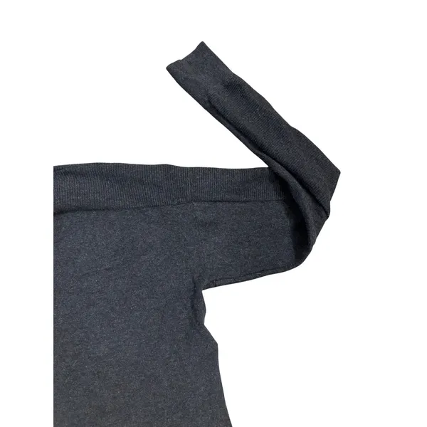Lole Dark Gray Long Sleeve V-Neck Casual‎ Sweater Dress Pockets XL - Image 6