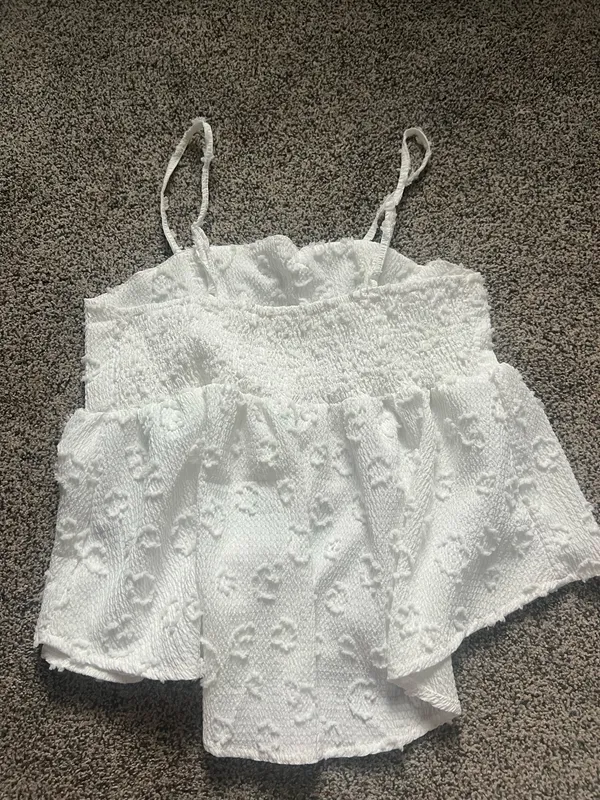 White babydoll peplum top - Image 2
