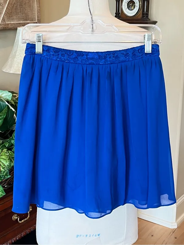 IN San Francisco Sem Formal Royal Blue Mini Skirt - Image 8