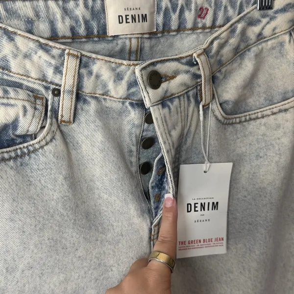 NEW Sezane Denim Brute Sexy The Green Blue Jean Capsule Minimalist Luxury 27 - Image 4