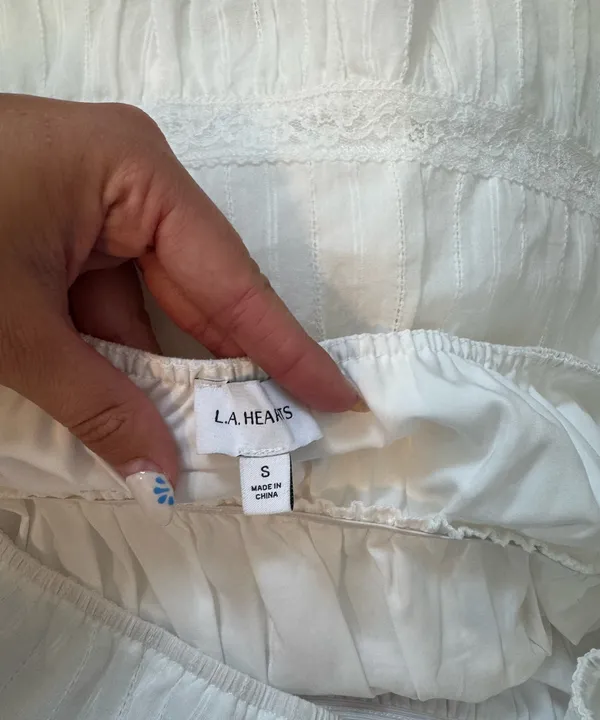 Small strapless dress White - Image 3