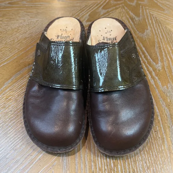 Finn Comfort Amalfi Leather Mule Clog Brown Size 36‎ US 6 - Image 2