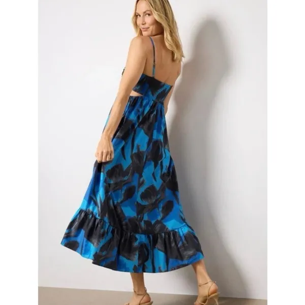 Hutch Mabel Cutout Cotton Fit & Flare Maxi Dress NEW WOMENS XS - Image 5