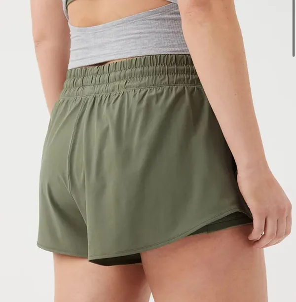 Aerie Olive Green Shorts - Image 2