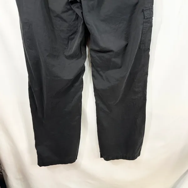 Prana Large Cargo Pants Black Hiking Straight Leg Outdoor USA VTG Y2K 1142 - Image 7
