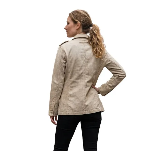 Calvin Klein Beige Collared Long Sleeve Jocket, M - Image 5
