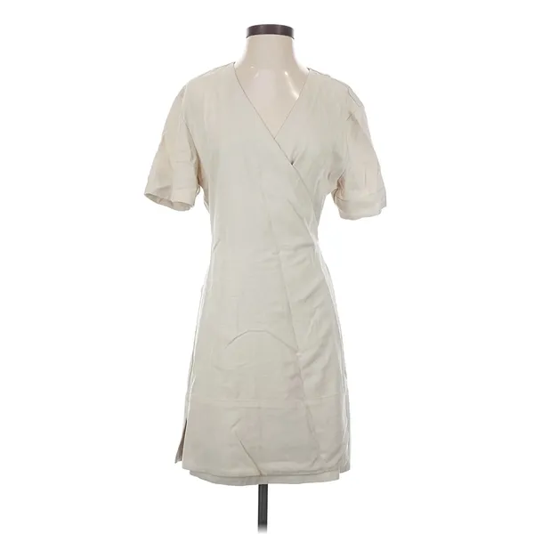 XS Cozy Earth Women's Coastal Comfort Wrap Dress Casual Linen Luxury Comfort - Image 2