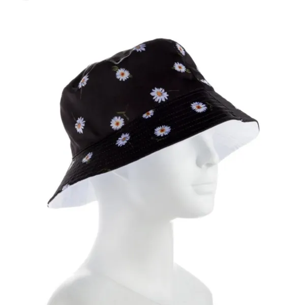 Alice+ Olivia NWT Reversible Bucket Hat Daisys & White 90s, Y2K - Image 9