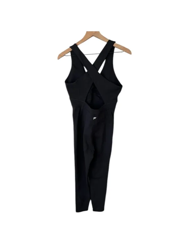 Fabletics Oasis Twist Front 7/8 Jumpsuit in black M - Image 6