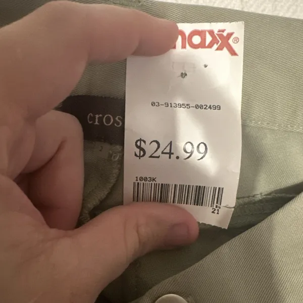 Crosby Womens Size 2 Cargo Pants Khaki Utility Straight Leg Raw Hem NWt - Image 12
