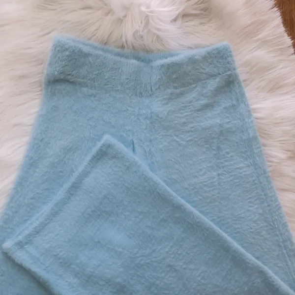 Light blue soft fuzzy pants, brand new - Image 4