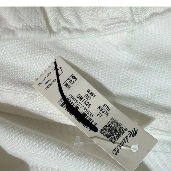 NWT Madewell Wide Sweep Trouser Denim Jeans Cream Size 27 Wide Leg Spring Summer - Image 5