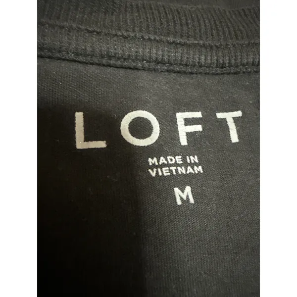 Ann Taylor LOFT Women's Black Sleeveless Basic Casual Muscle Tee Tank Top Size M - Image 5