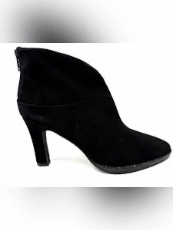 Black High Heel Ankle Bootie Size 9 - Image 2