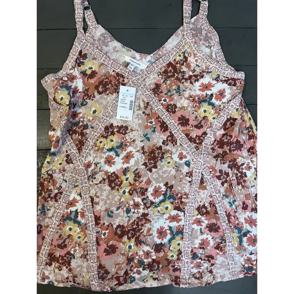 Maurice's NWT Babydoll Tank Top Size‎ XS Women's Floral Sleeveless Y2K Romantic Whimsical - Image 3